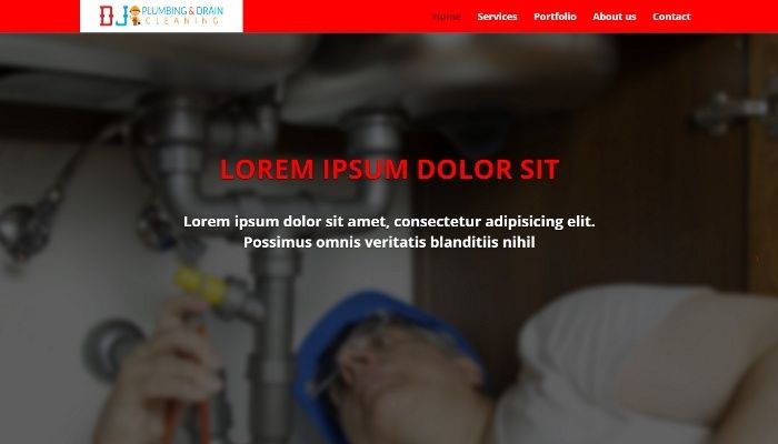 DJ Plumbing and Drain Cleaning | Website design by WebXMedia