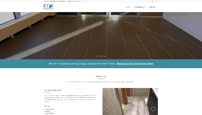RT Commercial Floors | Website design by WebXMedia