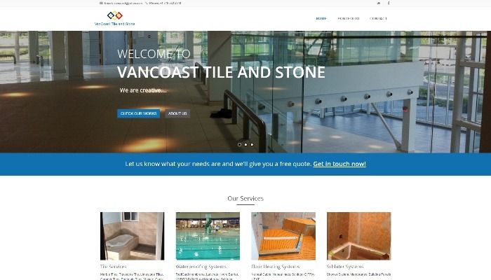 VanCoast Tile and Stone | Website design by WebXMedia